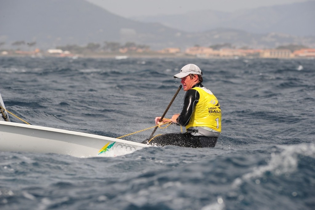 Tom Slingsby racing in Hyeres - Semaine Olympique Francaise de Voile 2012 ©  Kazushige Nakajima